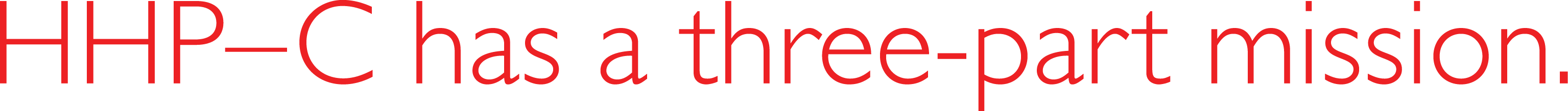 HHP-C H1 one line